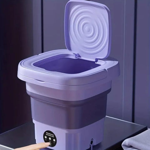 Portable Mini Washing Machine – Foldable Compact Washer with 3 Modes, USB Powered
